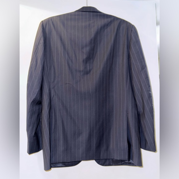 Ralph Lauren 100% Wool Navy Pinstripe EUC Sport Coat - Picture 4 of 6